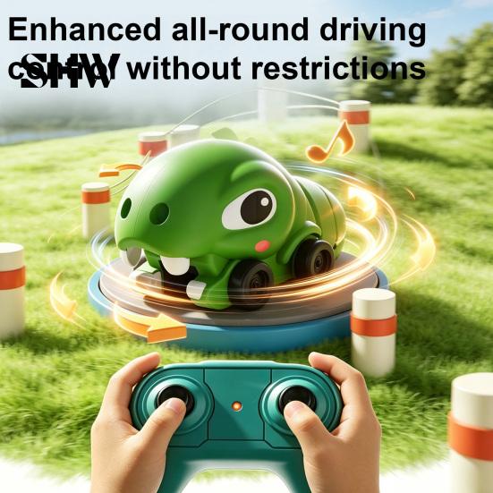 Interactive Electronic Snake Toy RC Magnetic Game Toy, Electric Remote Control Eating Itself Parent-Child Competitive Race Car for Boys Girls