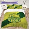 FC Nantes Pattern Bedding uilt Set uilt Cover Pillowcase Home Decoration Birthday Gift (1 * duvet cover + 2 * pillowcase without core)