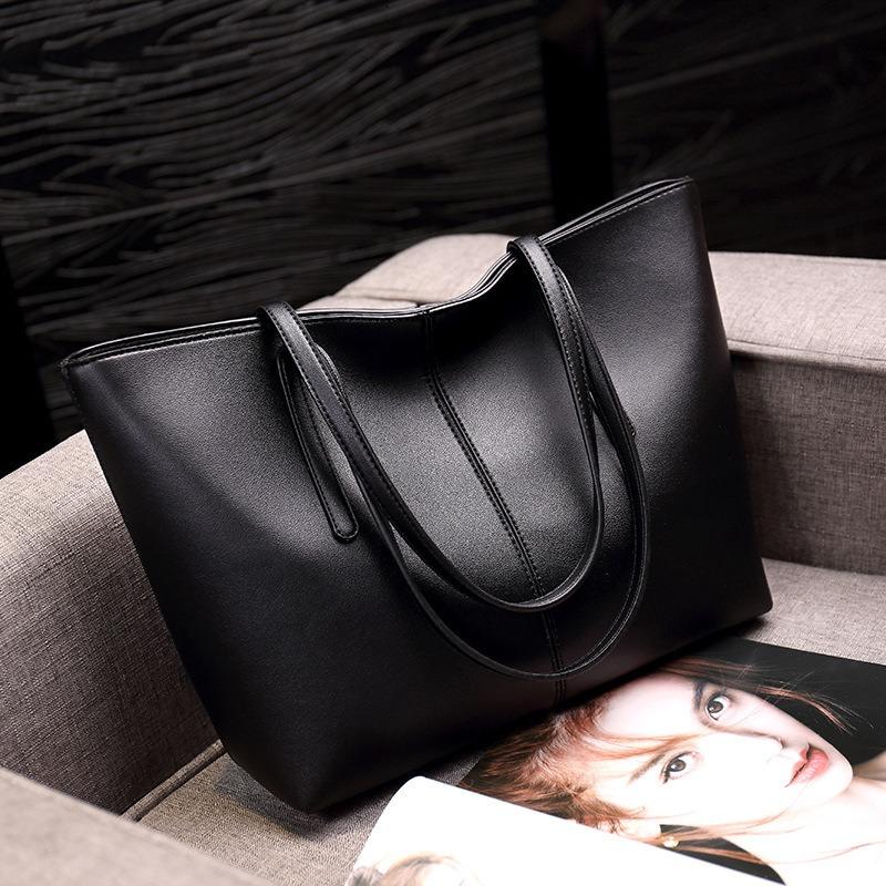 Women's Bag New Fashionable Portable Commuter Large-capacity Shopping Bag Casual Simple Shoulder Women's Bag