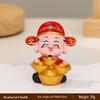 Resin Car Decoration: God of Wealth Ornament for Home & Cake