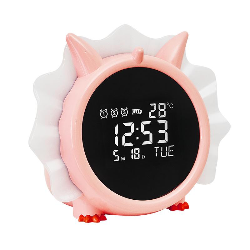 New LED clock Dinosaur electronic clock small alarm clock student gift clock bedside electronic alarm clock luminous alarm clock