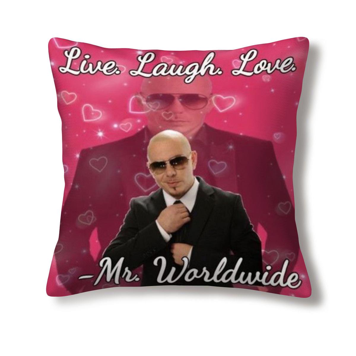 Creative Homewares Unisex Mr 305 Pitbull Worldwide Decorative Cushion Covers Fall Pillow Cover 40X40 Car Decoration Pillowcases 50X50 Pillowcase Cushions