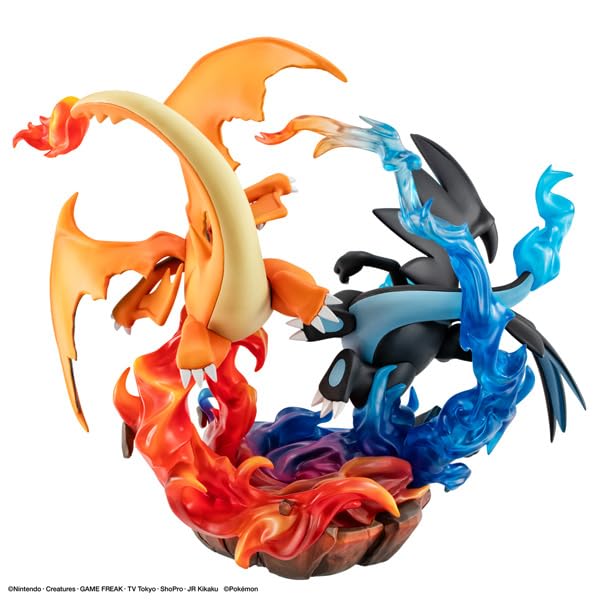 Series Mega Charizard X Mega Charizard Y Complete Figure G.E.M.EX Pokémon &