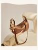 Women's Maillard Style Cowhide Dumpling Crossbody Bag - Trendy Spring/Summer 2025 Shoulder Bag
