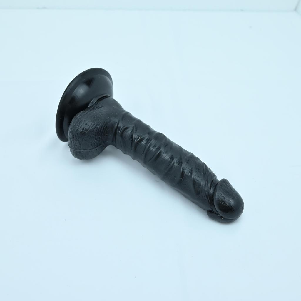 Sex Machine Attachment ROUGH BEAST 8.27" Black/Flesh Dildo for Masturbation Machine