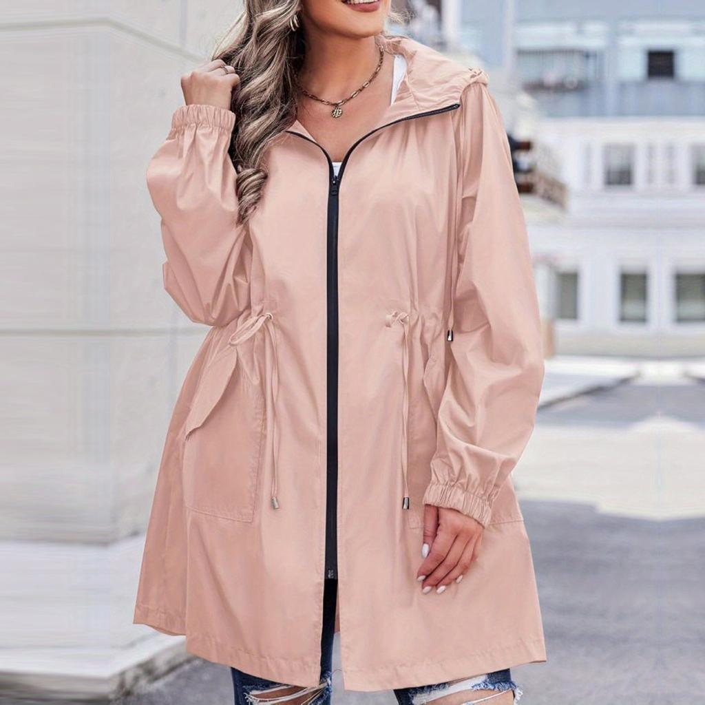 Women's Hooded  Outdoor Sports Hiking Suit Windproof Jacket Waterproof Jacket