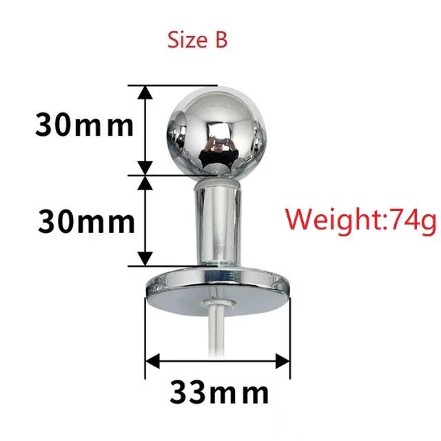 New Bi-polar electro shock Vaginal tight Huge Butt Plug Metal Anal beads Prostate Electrical Stimulation G spot medical Sex Toy