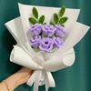 10pcs Flower Wrapping Paper Flower Art Decoration Gift Wrapping Kraft Paper Flower Bouquet Three-dimensional Art Embossed Paper