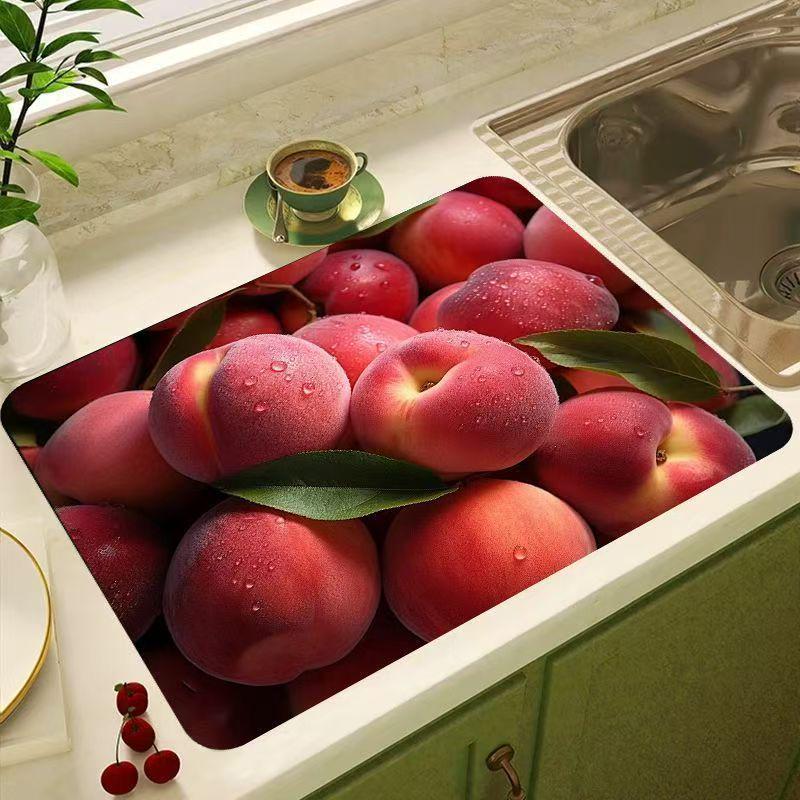 Creative Diatom Mud Kitchen Counter Draining & Quick-Dry Mat 30*40 Upgraded Diatom Mud
