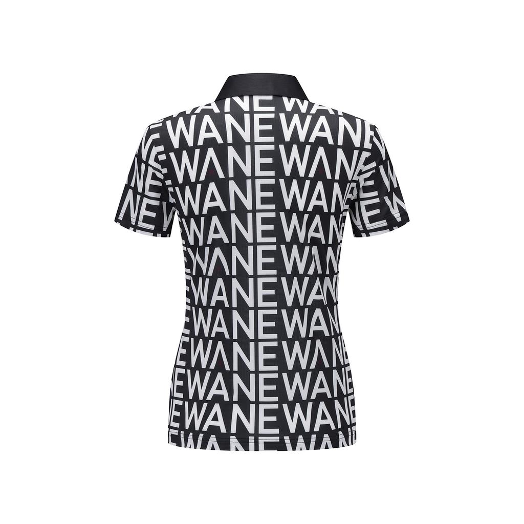 ANEW GOLF Women Sm Logo Pattern Short T-Shirt_Bk