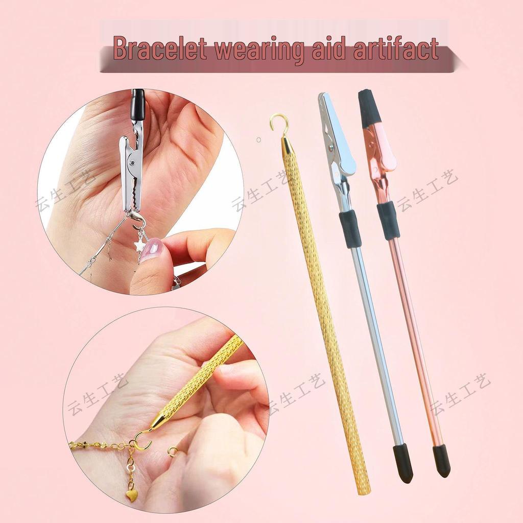 Pomůcka pro navlékání náramků - Multifunkční klip, lehký a přenosný