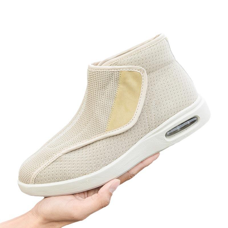 Elderly shoes elderly shoes winter Velcro large opening elderly shoes