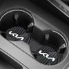 2pcs Carbon Fiber Silica Gel Car Coaster Cup Bottle Holder Anti-Slip Pad For KIA Rio Soul Forte K5 K3 Sorento Stinger Sportage Hxqgn22