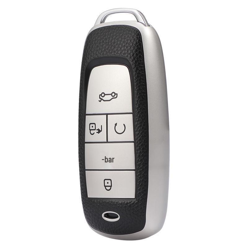 Compatible Key Case for GAC Trumpchi Aion Models AIONS, AIONV, AIONY, AIONLX - Full Protection Shell with Buckle