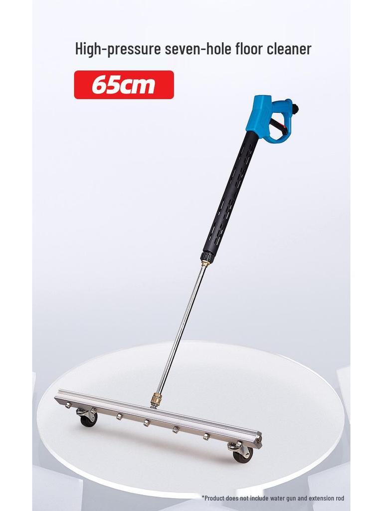Efficient Push-Type High-Pressure Floor and Chassis Cleaner with Multi-Hole Disc