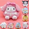 Adorable Kawaii Kuromi My Melody Plush Coin Bag And Soft Keychain Pendant Handbag Accessories