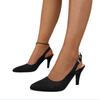 Designer Summer 2025 New Women Sandals Pointed Toe High Heels Shoes Elegant Dress Party Woman Slippers Slingback Pumps Zapatos