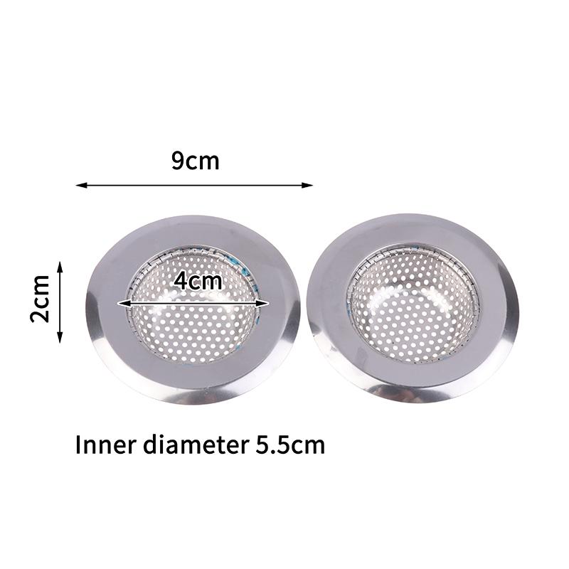 Stainless Steel Sink Filter Mesh Shower Floor Drain Hair Catcher Stopper Food Slag Drainer For Kitchen Bathroom Accessories