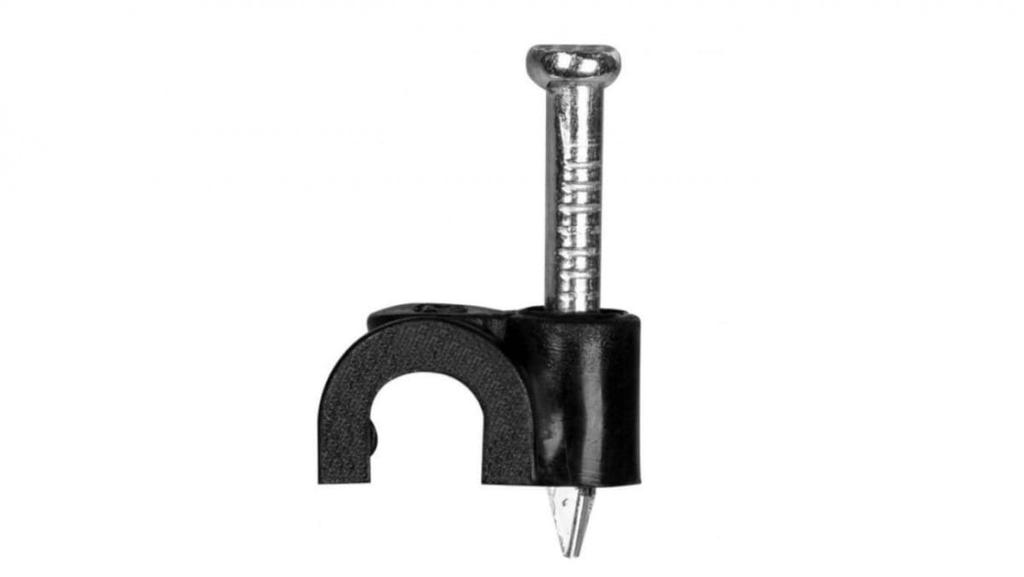 Uchwyt Kablowy 10 Mm Czarny H.7008C /Opak=100Szt./