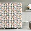 Dekorativer Badezimmer-Duschvorhang mit buntem Eichenblattmuster Polyestergewebe Wasserabweisend Heimdeko