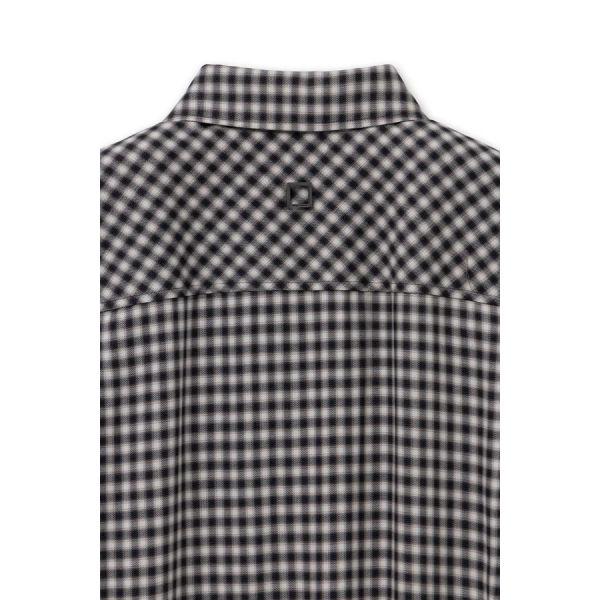 [wooyoungmi] Black Modal Check Shirt W263SH09824B