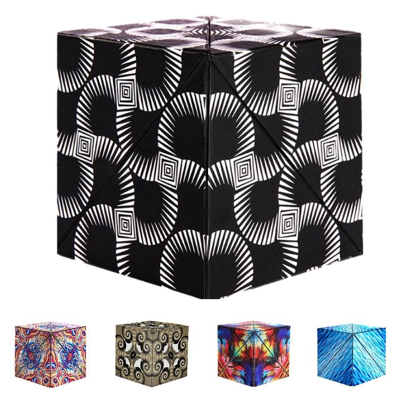 Popular Geometric Magic Cube Magnetic 3x3 Puzzle Toy For Kids Educational And Stress-relieving Material)