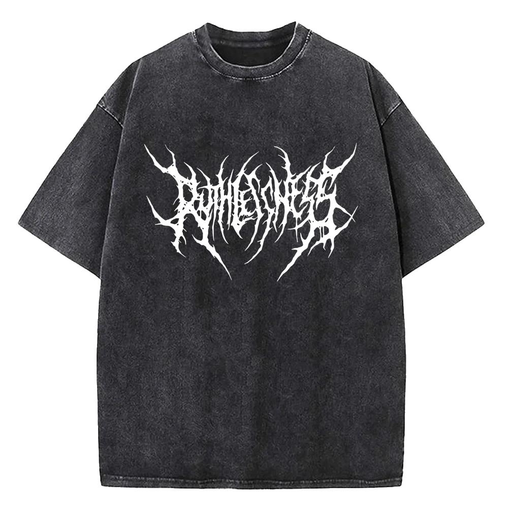 

2025 Men Women Washed Tshirts Casual Loose Cotton T-shirt Harajuku Male Tops Y2K Shirt Punk Sport Jogging Shirt Summer Tops M