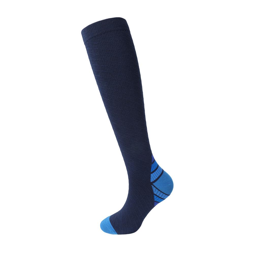Sports Calf Socks Spring Nylon Compression Anti-Slip Antibacterial Anti-odor Sweat-Absorbing Yoga Running Mountain ODM Xxl46-51