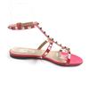 Excellent Valentino Garavani Sandals Rockstud ankle strap patent leather pink  Used