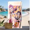 Asciugamano da Spiaggia Stampato Kpop Demon Hunters, Asciugamano Grande Assorbente ad Asciugatura Rapida per Estate e Attività all'Aperto in Acqua