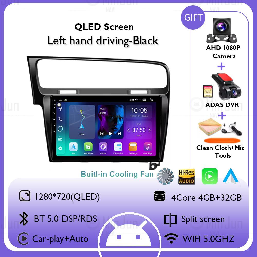 2K Screen Android 14 Car GPS Radio Multimedia For Volkswagen Golf 7 2012 - 2020 Car Radio Multimedia Video Player Navigation