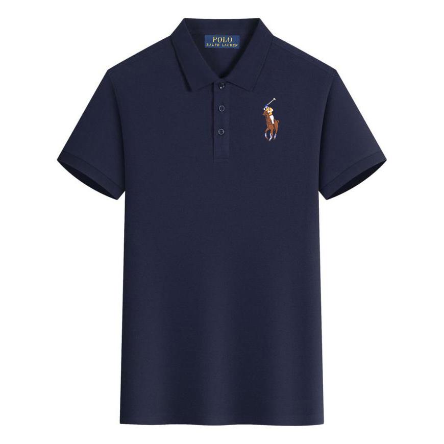 Polo Ralph Lauren Letní nové Pony Vyšívané Neformální Sportovní Polo Tričko, Odvádějící Pot a Absorpční Vlhkost Polo Tričko z Čisté Bavlny
