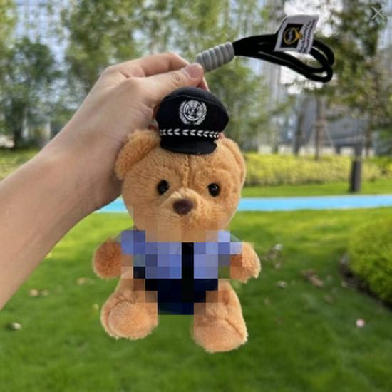 Custom Police & Firefighter Bear Pendant Charm for Bags