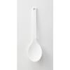Yamazaki Tower Silicone Cooking Spoon, White, Approx. W7 X D3 X H26cm, Dishwasher Safe, Floating Tip, Measuring Meter, 4272