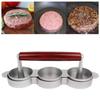 Sturdy Aluminum Alloy Small Patty Maker Kitchens Supplies for Crafting Delicious Burgers Home or During Picnics