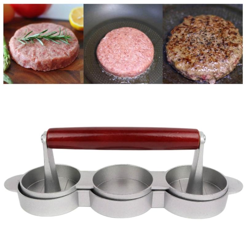 Sturdy Aluminum Alloy Small Patty Maker Kitchens Supplies for Crafting Delicious Burgers Home or During Picnics