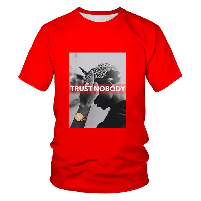 Round Neck 3D Character Pattern Print T-shirts Casual Short Sleeved Men's T-shirts - Soft Medium Stretch Polyester Fabric Summer Relaxed Fit Clothing