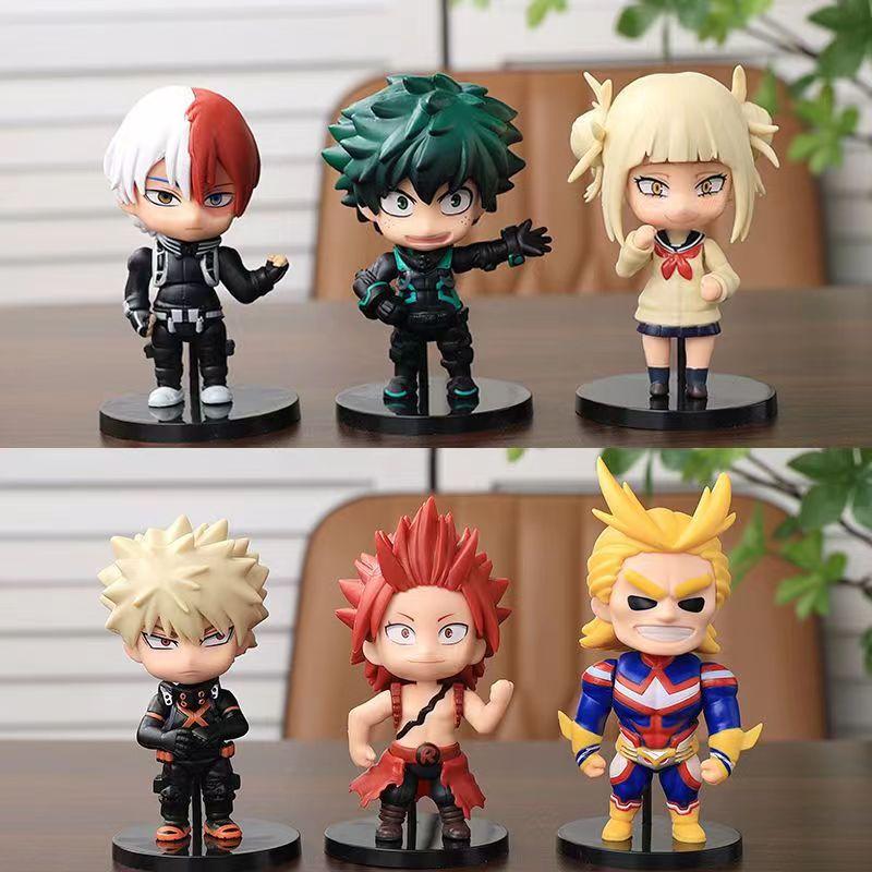 Anime My Hero Academia Figure Izuku Midoriya Shouto Todorok Uraraka Bakugou Katsuk Hero Academ Pvc Action Model Toys