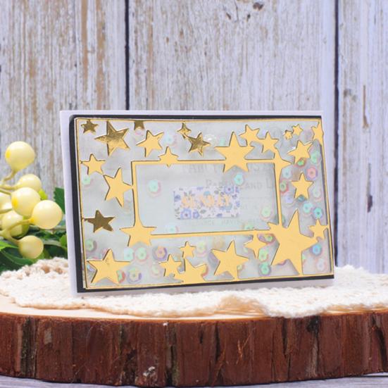 Five-Pointed Star Frame Cutting Die DIY Scrapbook Paper Cards Craft Stencil Mold
