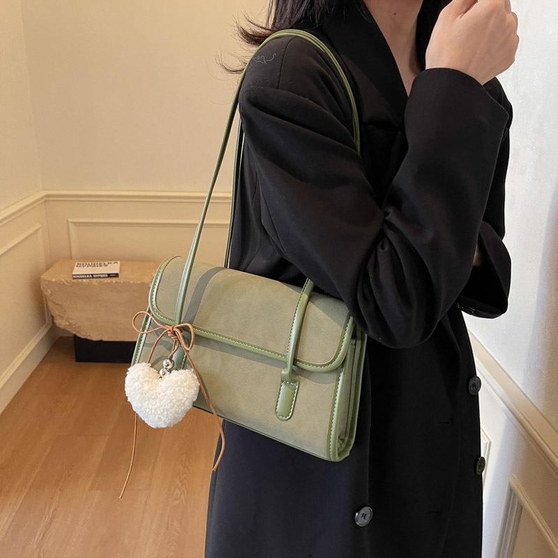 Korean Fashion Niche Underarm Bag Women's 2025 Autumn and Winter New Simple Retro Versatile Work Commuter Shoulder Bag