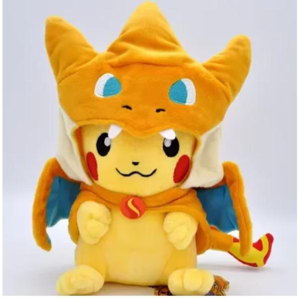 10pcs NEW Hot Pokemon Pikachu Cosplay Toy Charizard Snorlax Garchomp Tyranitar Hydreigon Anime Eevee Lapras Stuffed Plush Doll