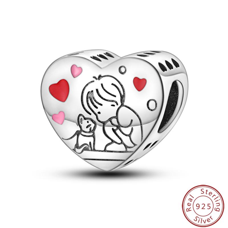 Cute Cat And Dog Series Copper Moon Butterfly Paw Print Charms 3Mm Diy Fine Jewelry Gifts Making