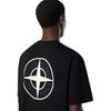 Stone Island Solid Color Round Neck Drop Shoulder Short Sleeve T-Shirt Men Tops Black K2S152100037S0193-V0029