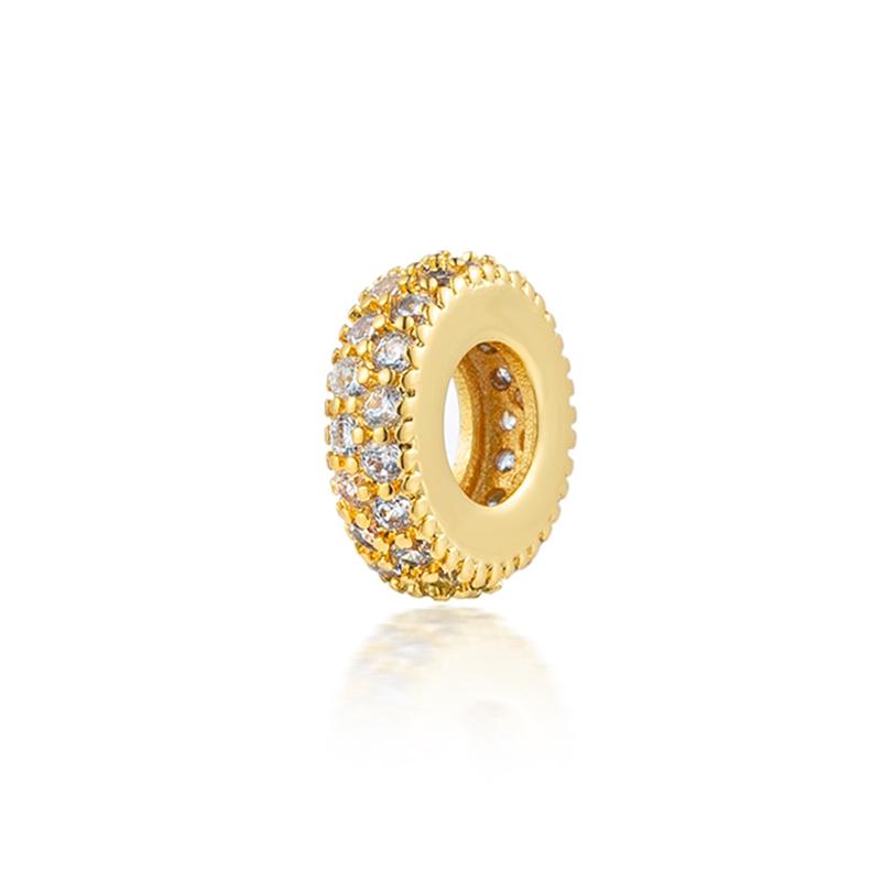 Perline Charm Oro Scintillante Pendenti Originali Europei Snake Fit Bracciale in Rame Collana Perline Per Gioielli Fai da Te Regalo Donna