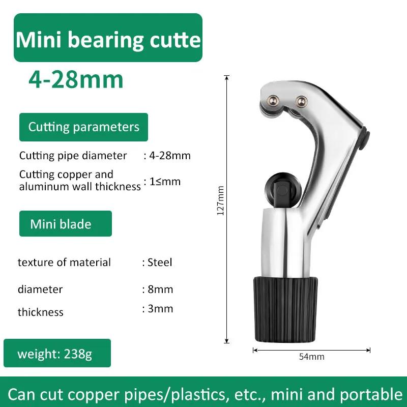 Tăietor de tuburi tip rolă Tăietor de țevi cu rulment Aliaj de aluminiu Foarfecă Tăietor de țevi Oțel inoxidabil Țeavă de cupru Instrument de tăiat instalații sanitare