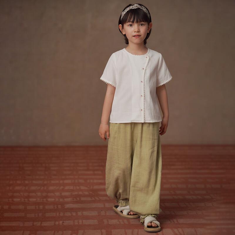 Hacikis Girls' Lightweight Relaxed Lantern Pants