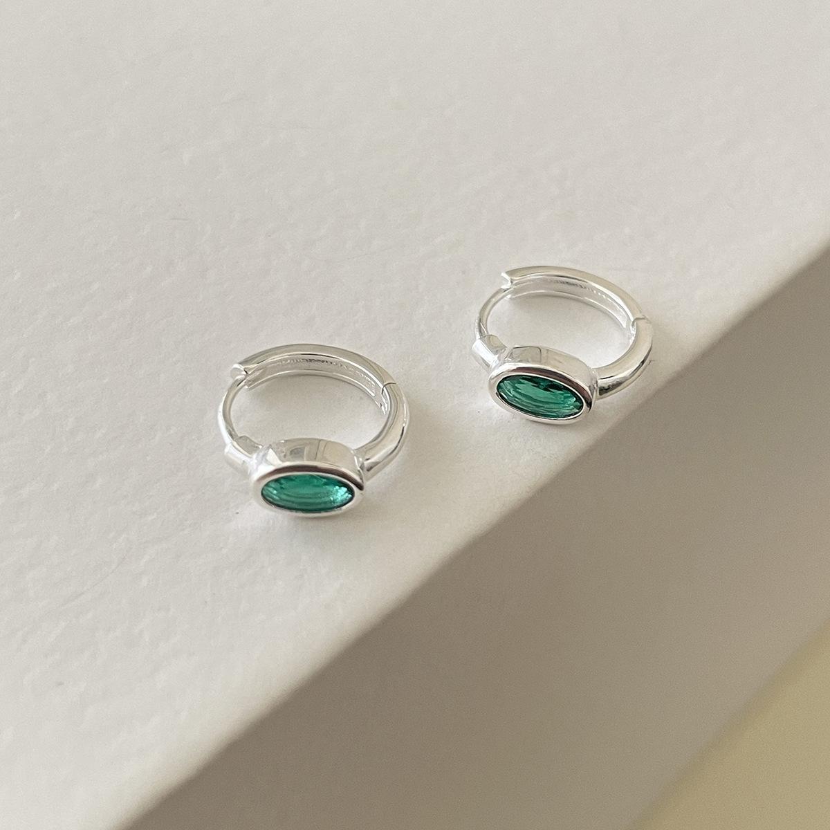 

Легкие роскошные ретро-серьги в китайском стиле с изумрудом и цирконием, женские модные универсальные серьги-гвоздики с цветком, высококачественные серьги, новые 925 Silver Needle