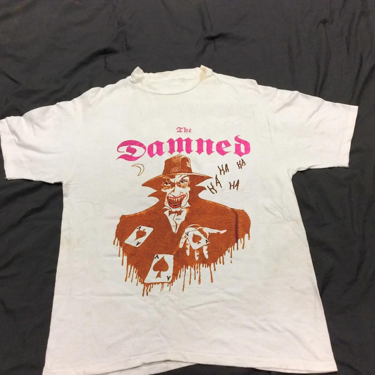 The Damned Band Music White T-Shirt Cotton Unisex S-234XL BT496 S