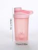 1pc 16.9oz/111ml Shaker Protein Bottle Powder Shake Cup Water Bottle Plastic Mixing Cup Body Building Exercise Bottle