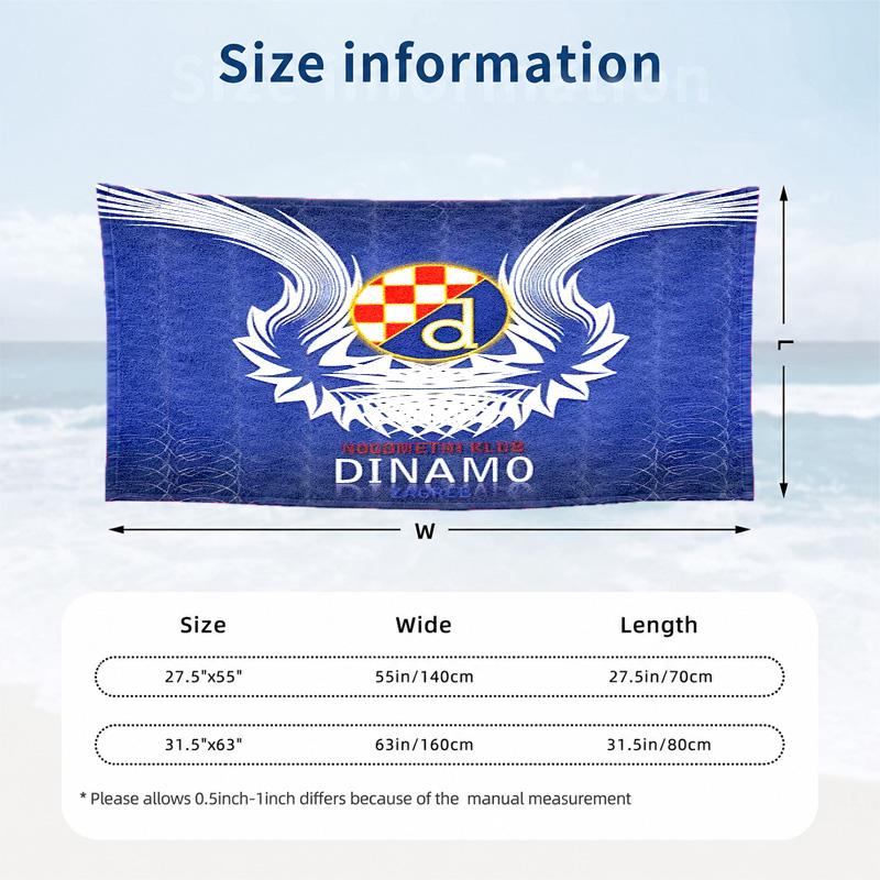 GNK Dinamo Zagreb Microfiber Beach Towel Quick Dry Sand Free Lightweight Beach Towels for Travel Swimming Camping